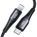 Joyroom kabel MFI przewód USB Typ C - Lightning 2,1A 1,8m czarny (ST-C04 1,8M Black)