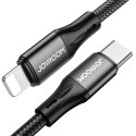 Joyroom kabel do szybkiego ładowania / transmisji danych USB Typ C - Lightning PD 20W 2m czarny (S-2024N1-PD)