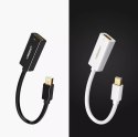 Kabel UGREEN adapter przejściówka FHD (1080p) HDMI (żeński) - Mini DisplayPort (męski - Thunderbolt 2.0) biały (MD112 10460)