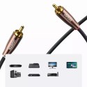 Kabel UGREEN przewód stereo audio 2xRCA 3m brązowy (AV199 50135)