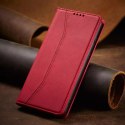 Magnet Fancy Case Case pour Samsung Galaxy A13 5G Pouch Wallet Card Holder Rouge