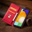 Magnet Fancy Case Case pour Samsung Galaxy A13 5G Pouch Wallet Card Holder Rouge