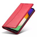 Magnet Fancy Case Case pour Samsung Galaxy A13 5G Pouch Wallet Card Holder Rouge