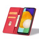 Magnet Fancy Case Case pour Samsung Galaxy A13 5G Pouch Wallet Card Holder Rouge