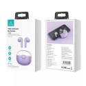 Słuchawki Bluetooth 5.1 USAMS TWS BU series bezprzewodowe fioletowy/purple BHUBU02