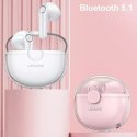 Słuchawki Bluetooth 5.1 USAMS TWS BU series bezprzewodowe różowy/pink BHUBU04