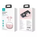 Słuchawki Bluetooth 5.1 USAMS TWS BU series bezprzewodowe różowy/pink BHUBU04