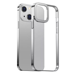 Baseus Glitter Hard PC Case Housse de galvanoplastie transparente pour iPhone 13 argent (ARMC000312)