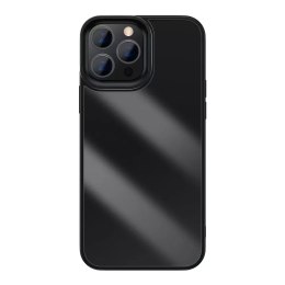 Coque rigide Baseus Crystal Phone Case pour iPhone 13 Pro Max avec cadre en TPU noir (ARJT000201)