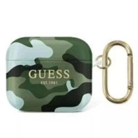 Guess GUA3UCAMA Housse AirPods 3 vert / kaki Collection Camo