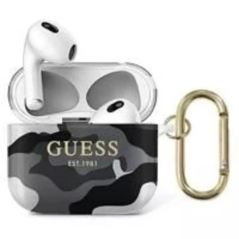 Guess GUA3UCAMG Housse AirPods 3 noir / noir Collection Camo