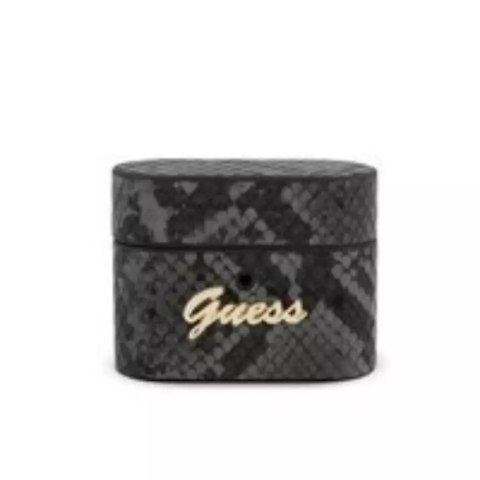 Guess GUACAPPUSNSMLBK AirPods Pro cover czarny/black Python Collection