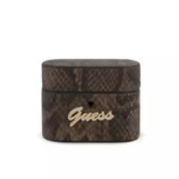 Guess GUACAPPUSNSMLBR AirPods Pro cover brązowy/brown Python Collection