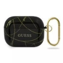 Guess GUACAPTPUCHBK AirPods Pro cover czarny/black Gold Chain Collection