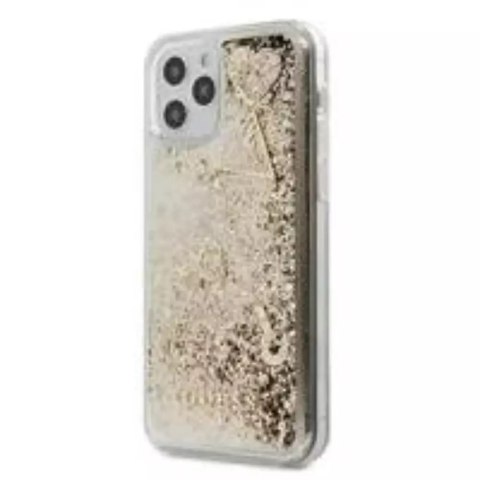 Guess GUHCP12LLG4GSLG iPhone 12 Pro Max 6,7" złoty/gold hardcase 4G Liquid Glitter