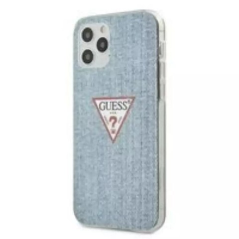 Guess GUHCP12MPCUJULLB iPhone 12/12 Pro 6,1" niebieski/light blue hardcase Jeans Collection