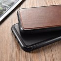 ICarer Leather Oil Wax recouvert de cuir véritable pour iPhone 13 mini marron (ALI1211-BN)