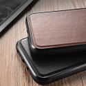 ICarer Leather Oil Wax recouvert de cuir véritable pour iPhone 13 mini marron (ALI1211-BN)