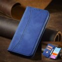 Magnet Fancy Case pour iPhone 12 couverture porte-cartes porte-cartes bleu