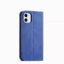 Magnet Fancy Case pour iPhone 12 couverture porte-cartes porte-cartes bleu