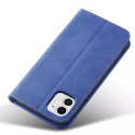 Magnet Fancy Case pour iPhone 12 couverture porte-cartes porte-cartes bleu