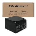 Qoltec Akumulator AGM | 12V | 24Ah | max 360A