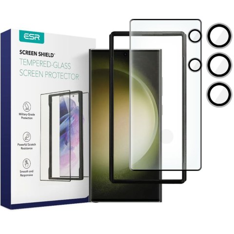 SZKŁO HARTOWANE ESR PROTECTOR SET 2-PACK GALAXY S23 ULTRA CLEAR