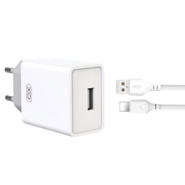 XO ŁAD SIEĆ L93 1xUSB 2,4A WHITE / BIAŁY KABEL LIGHTNING