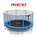 Trampolina ogrodowa 12ft/374cm z siatką zewnętrzną i drabinką