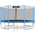 Trampolina ogrodowa 12ft/374cm z siatką zewnętrzną i drabinką