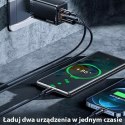 USAMS Ład. siec. T41 USB-C+USB GaN 47W PD+QC (only head) Fast Charging czarny/black CC137TC01 (US-CC137)