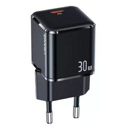 USAMS Ładowarka sieciowa 1xUSB-C T45 mini 30W (only head) PD3.0 Fast Charging czarny/black CC148TC01 (US-CC148)