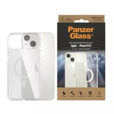 Etui PanzerGlass HardCase do iPhone 14 6,1" MagSafe Antibacterial Military grade transparent 0409