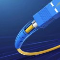 Jednomodowy kabel UGREEN SC-SC patchcord światłowód 3 m sieciowy żółty (70664 NW131)