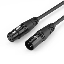 Przedłużacz UGREEN kabel audio przewód mikrofonowy do mikrofonu XLR (żeński) - XLR (męski) 2 m (AV130)