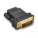 Przejściówka UGREEN HDMI (żeński) - DVI 24+1 (męski) FHD 60 Hz czarny (20124)