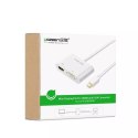 Przejściówka UGREEN adapter HDMI / VGA - mini DisplayPort 4K@30 Hz Full HD 1080p biały (MD108 10427)