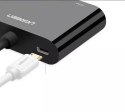 Przejściówka UGREEN adapter konwerter HDMI - VGA/HDMI + mini jack 3,5mm czarny (CM101)