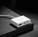 Ugreen przejściówka adapter konwerter wideo USB Typ C - HDMI / VGA biały (MM123)