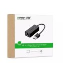 Zewnęrza karta sieciowa UGREEN RJ45 - USB 2.0 100 Mbps Ethernet czarny (CR110 20254)