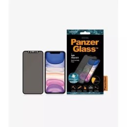 Szkło PanzerGlass E2E Super+ do iPhone XR/11 Case Friendly Privacy czarny/black