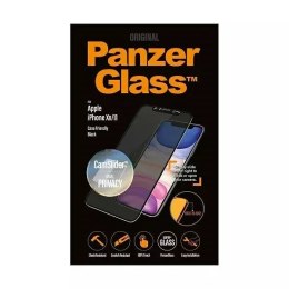 Szkło PanzerGlass E2E Super+ do iPhone Xr/11 Case Friendly, CamSlider Privacy czarny/black