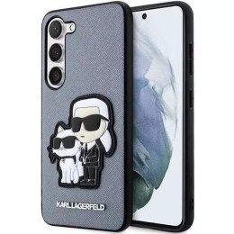 Karl Lagerfeld KLHCS23SSANKCPG do Samsung Galaxy S23 S911 hardcase szary/grey Saffiano Karl & Choupette