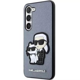 Karl Lagerfeld KLHCS23SSANKCPG do Samsung Galaxy S23 S911 hardcase szary/grey Saffiano Karl & Choupette