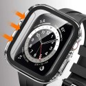 Obudowa Alogy 2w1 nakładka + szkło do Apple Watch 7 45mm Czarna