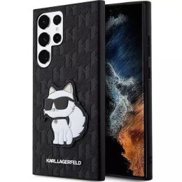 Karl Lagerfeld KLHCS23LSAKLHCPK do Samsung Galaxy S23 Ultra S918 hardcase czarny/black Saffiano Monogram Choupette