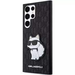 Karl Lagerfeld KLHCS23LSAKLHCPK do Samsung Galaxy S23 Ultra S918 hardcase czarny/black Saffiano Monogram Choupette