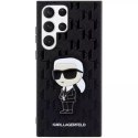 Karl Lagerfeld KLHCS23LSAKLHKPK do Samsung Galaxy S23 Ultra S918 hardcase czarny/black Saffiano Monogram Ikonik