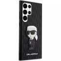 Karl Lagerfeld KLHCS23LSAKLHKPK do Samsung Galaxy S23 Ultra S918 hardcase czarny/black Saffiano Monogram Ikonik