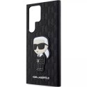 Karl Lagerfeld KLHCS23LSAKLHKPK do Samsung Galaxy S23 Ultra S918 hardcase czarny/black Saffiano Monogram Ikonik